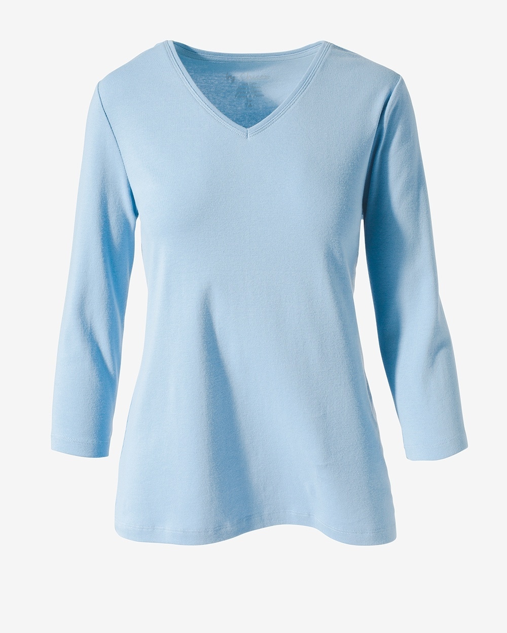 3/4-Sleeve Pullover Misty Blue