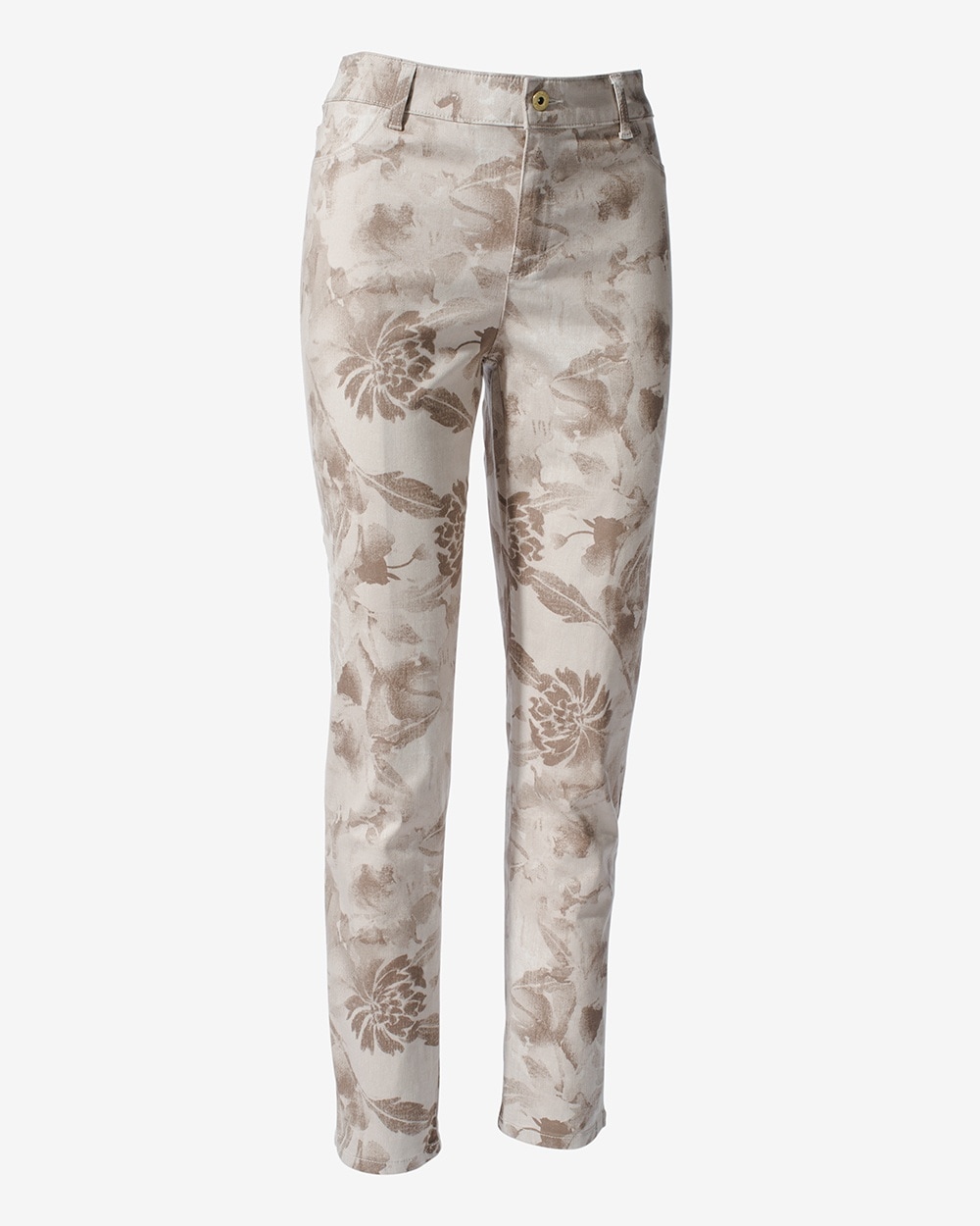 Frenzy of Floral Sateen Girlfriend Jeans