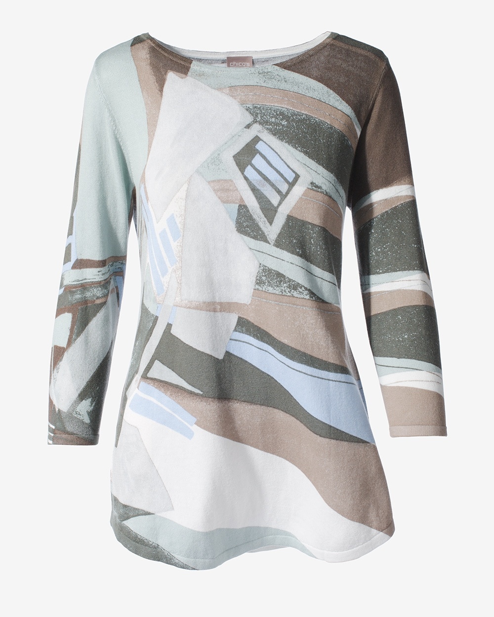 Easywear Abstract Cityscape Top