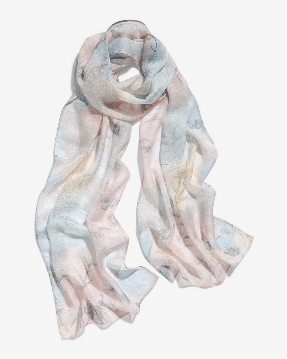 Military Florals Oblong Scarf