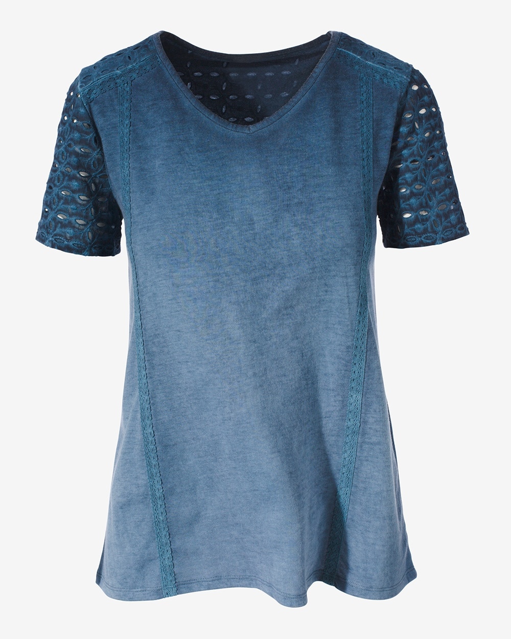 Alanis Lace V-Neck Tee