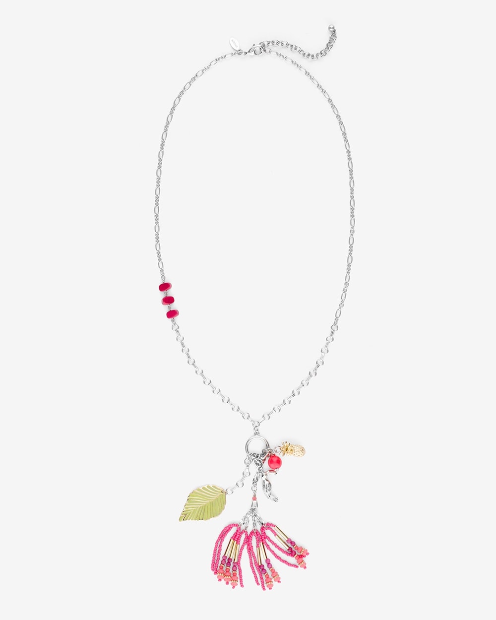 Toucan In Paradise Charm And Tassel Pendant Necklace