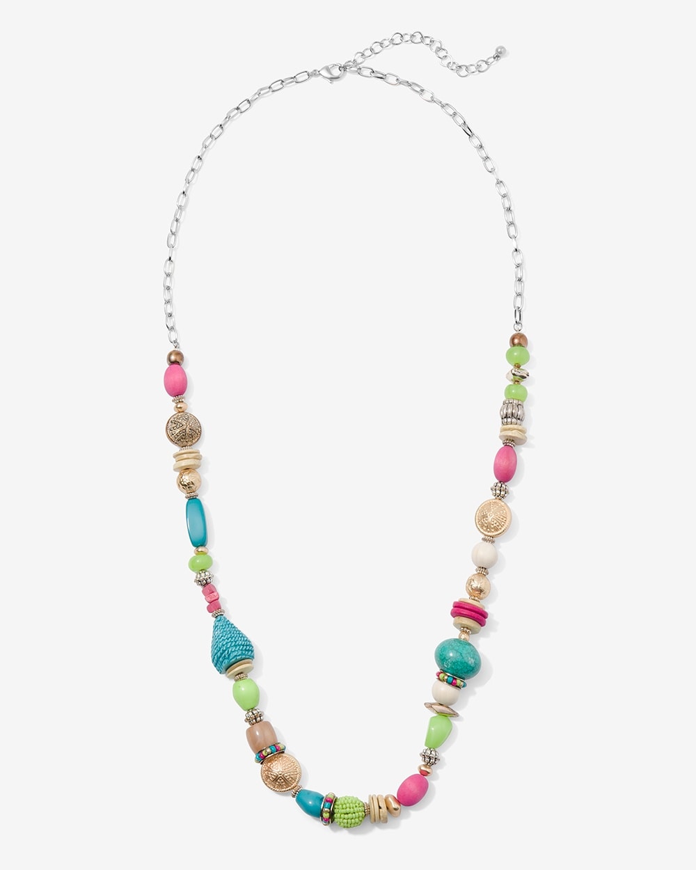 Tiki Time Eclectic Bead Necklace