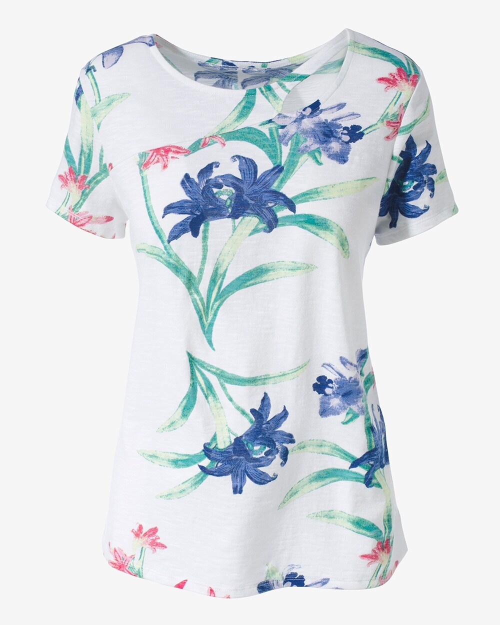 Spring Lily Reef Tatelyn Cutout Tee