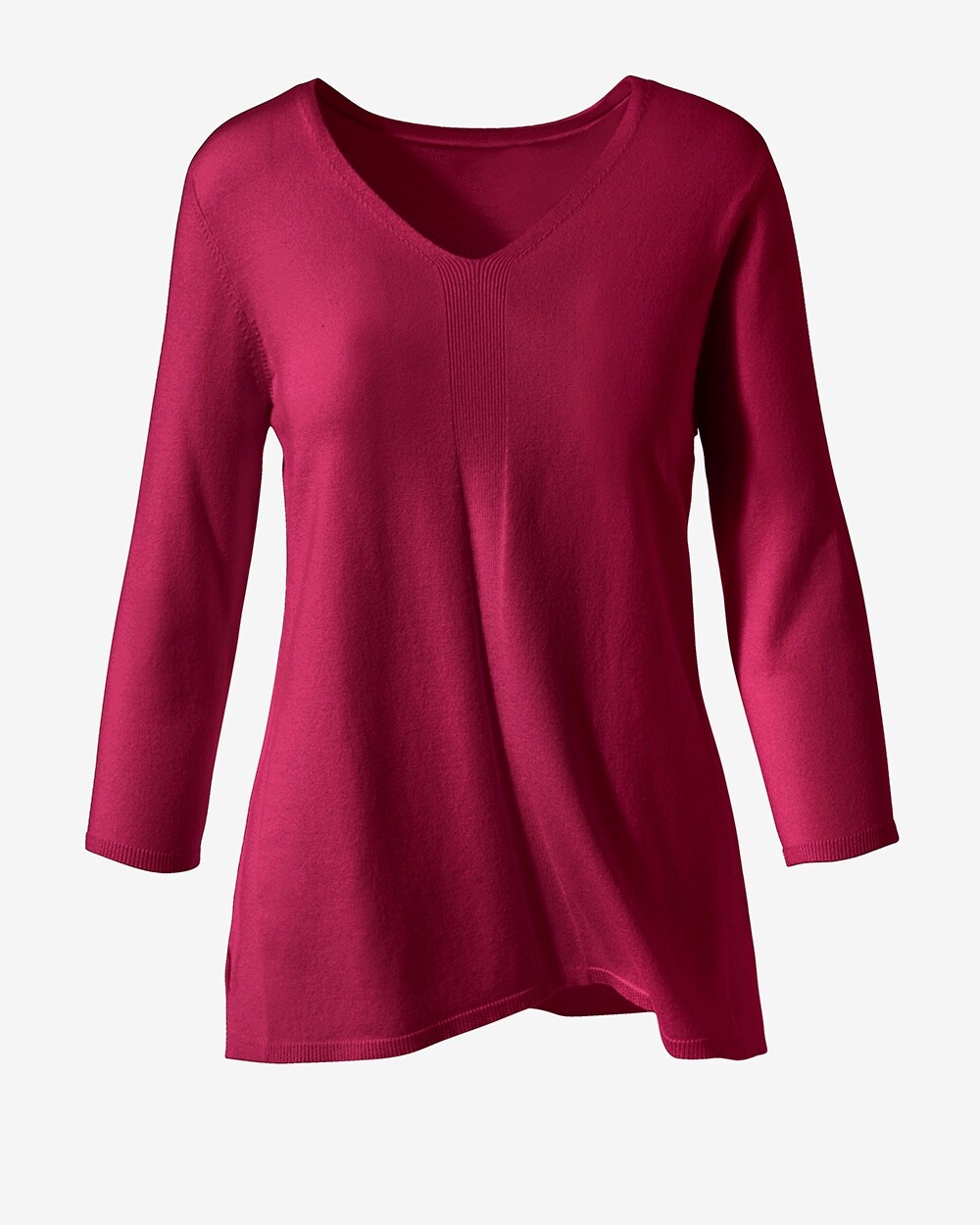 Feminine V-Neck Pullover Sweater