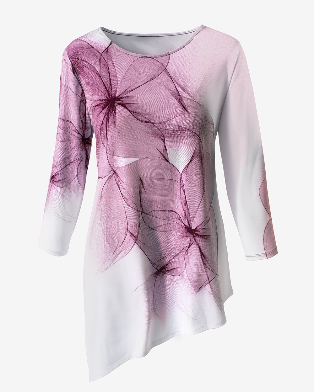 Easywear Sheer Blossoms Tunic