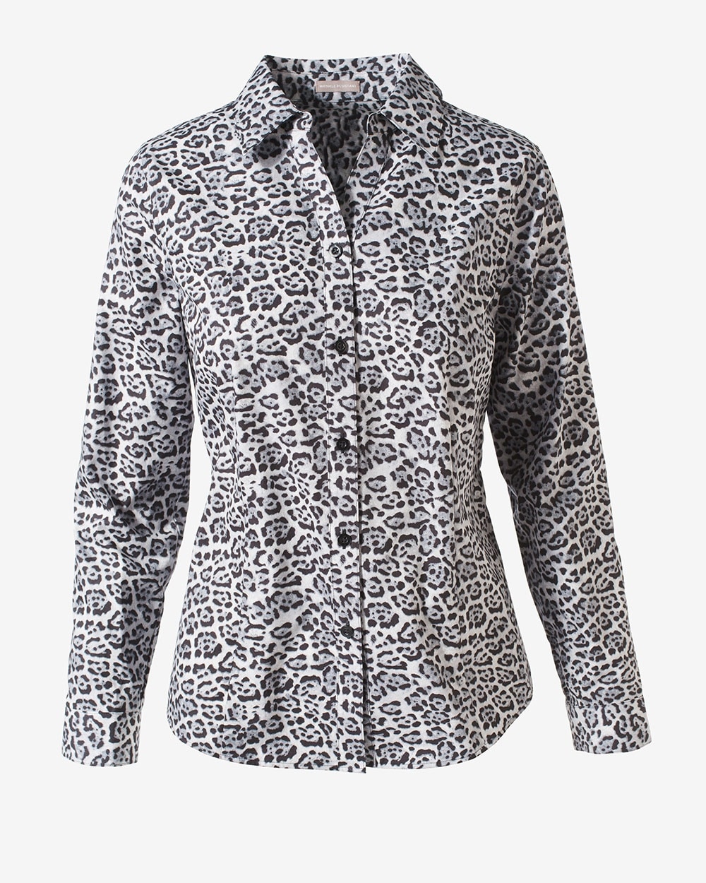 Wrinkle Resistant Snow Leopard Shirt