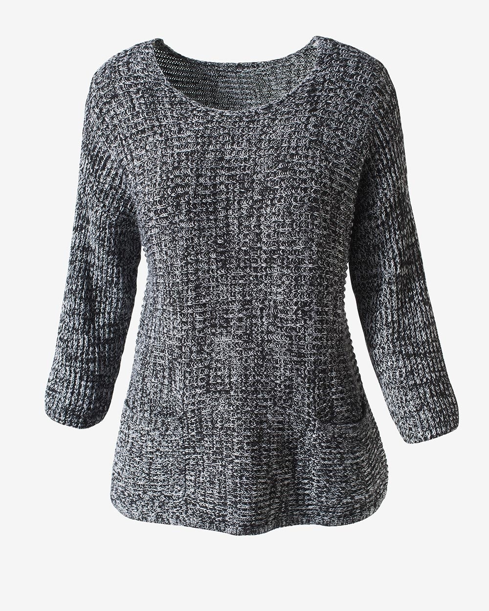 3/4-Sleeve Pullover Sweater