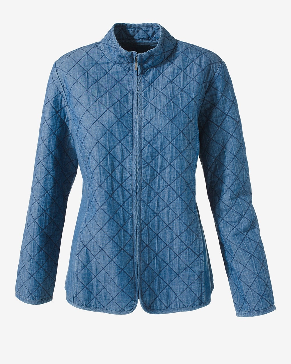 Glam Chambray Quilted Jacket