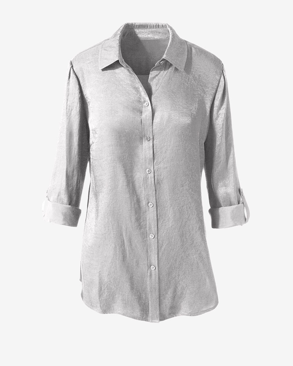 Shimmer Button-Down Tunic