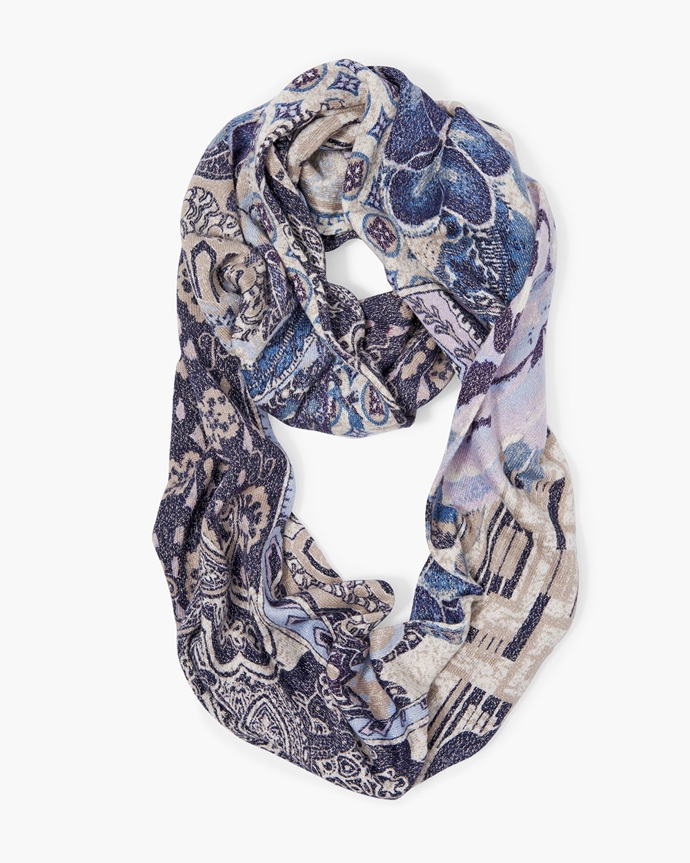 Patchwork Paisley Infinity Scarf