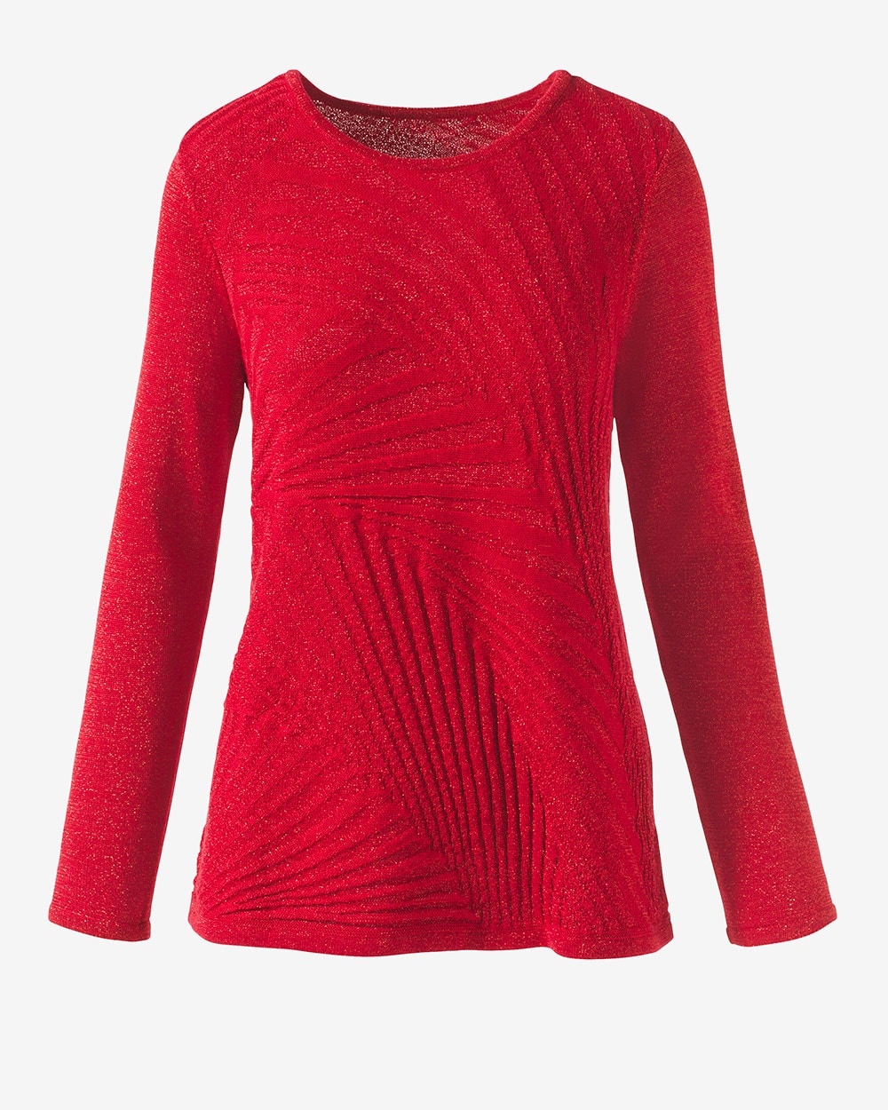 Textured Sparkle Pullover Sweater