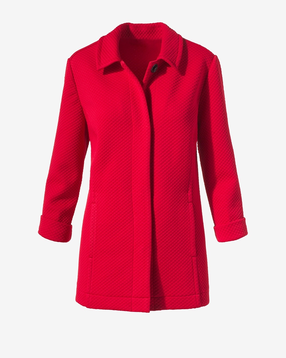Textured Jacquard Red Jacket