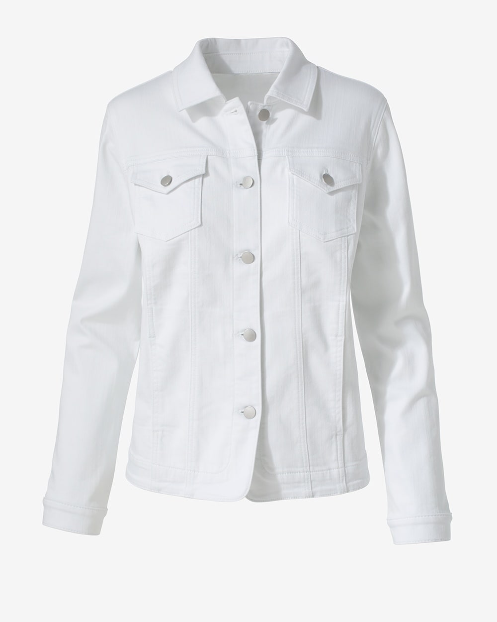 Basic White Denim Jacket