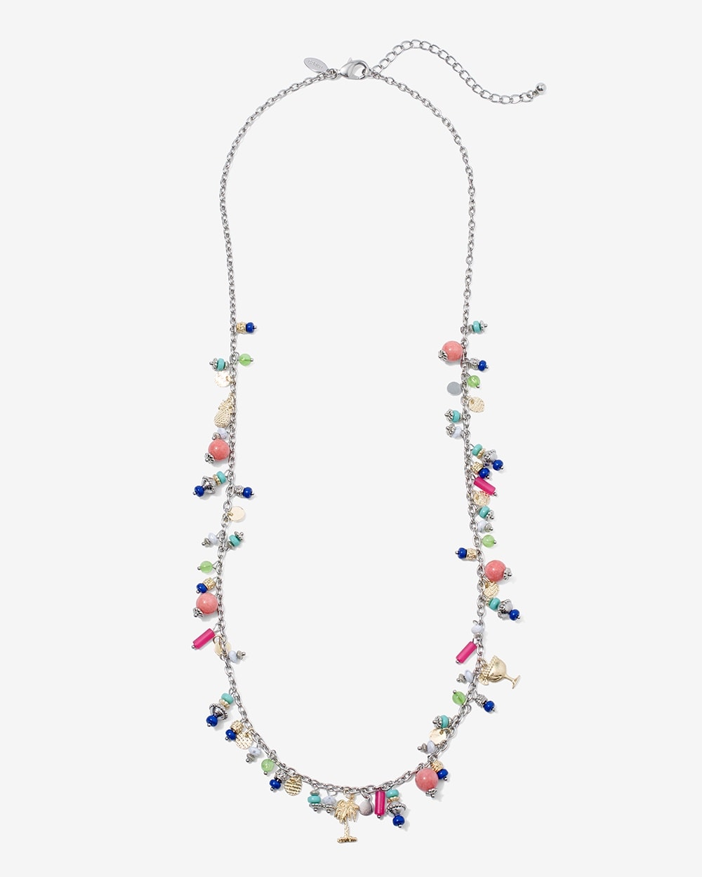 Beach Party Beaded Bobble Necklace