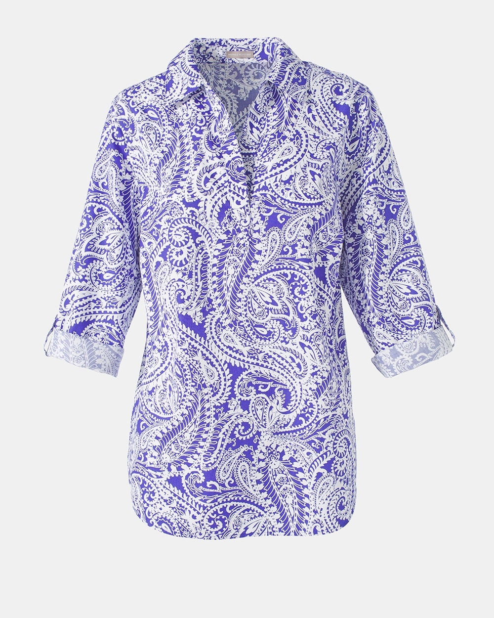 Wrinkle Resistant Tropical Paisley Tunic