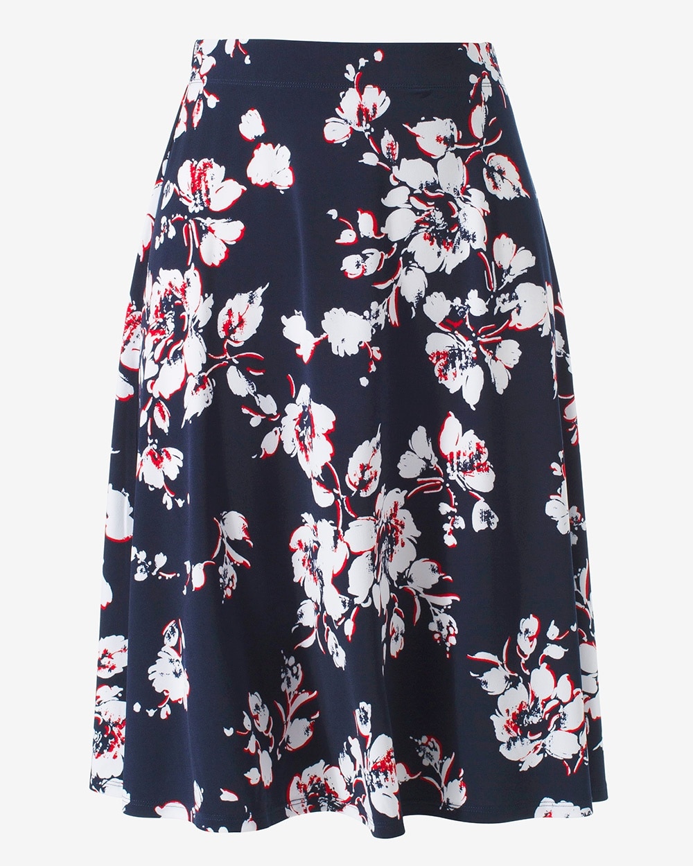 Fenced Floral A-Line Skirt