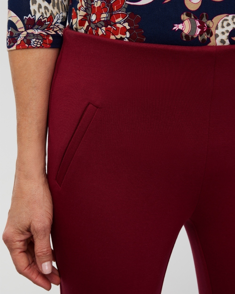 Fabulously Slimming Ponte Pull On Slim Ankle Pants - Chico's Off