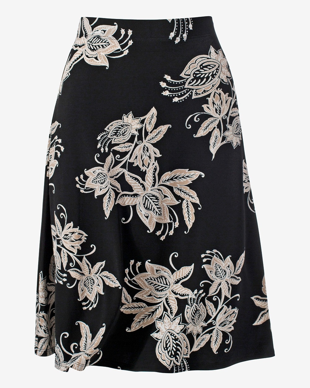Deco Parisian Floral A-Line Skirt