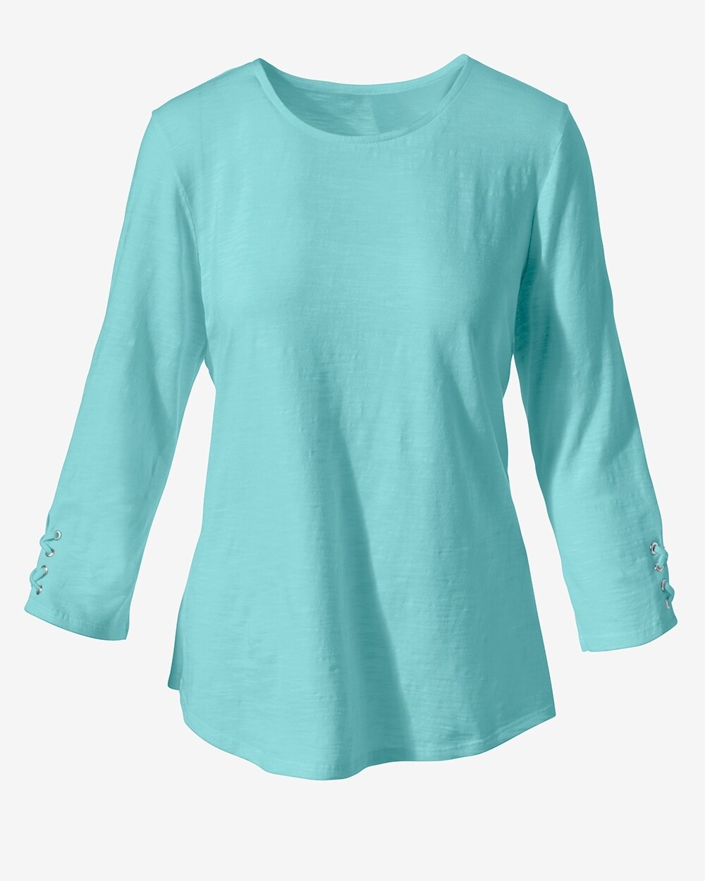 Laced 3/4-Sleeve Top