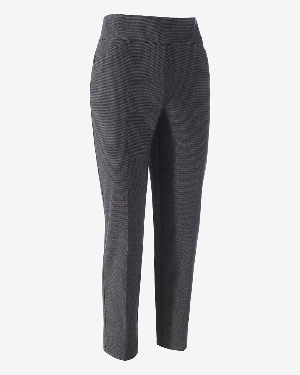 Perfect Stretch Mini-Check Pull-On Pants