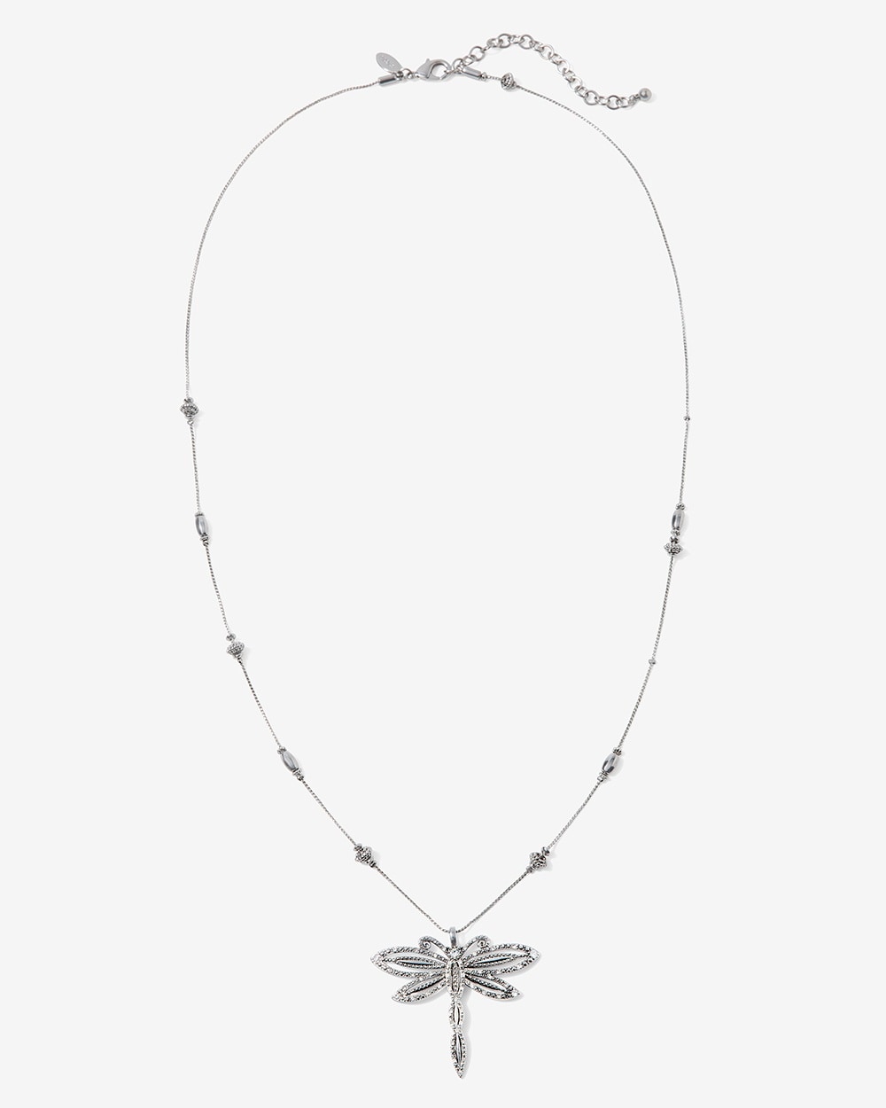 Dragon Shine Pave Dragonfly Necklace