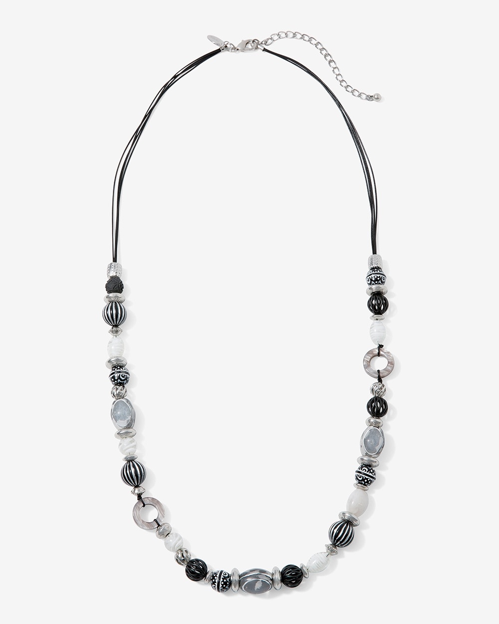 Graphic Eclectic Bead Necklace