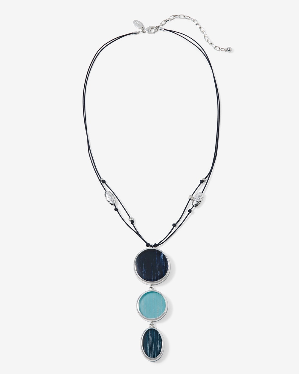 Colorwash Three-Tone Drop Pendant Necklace