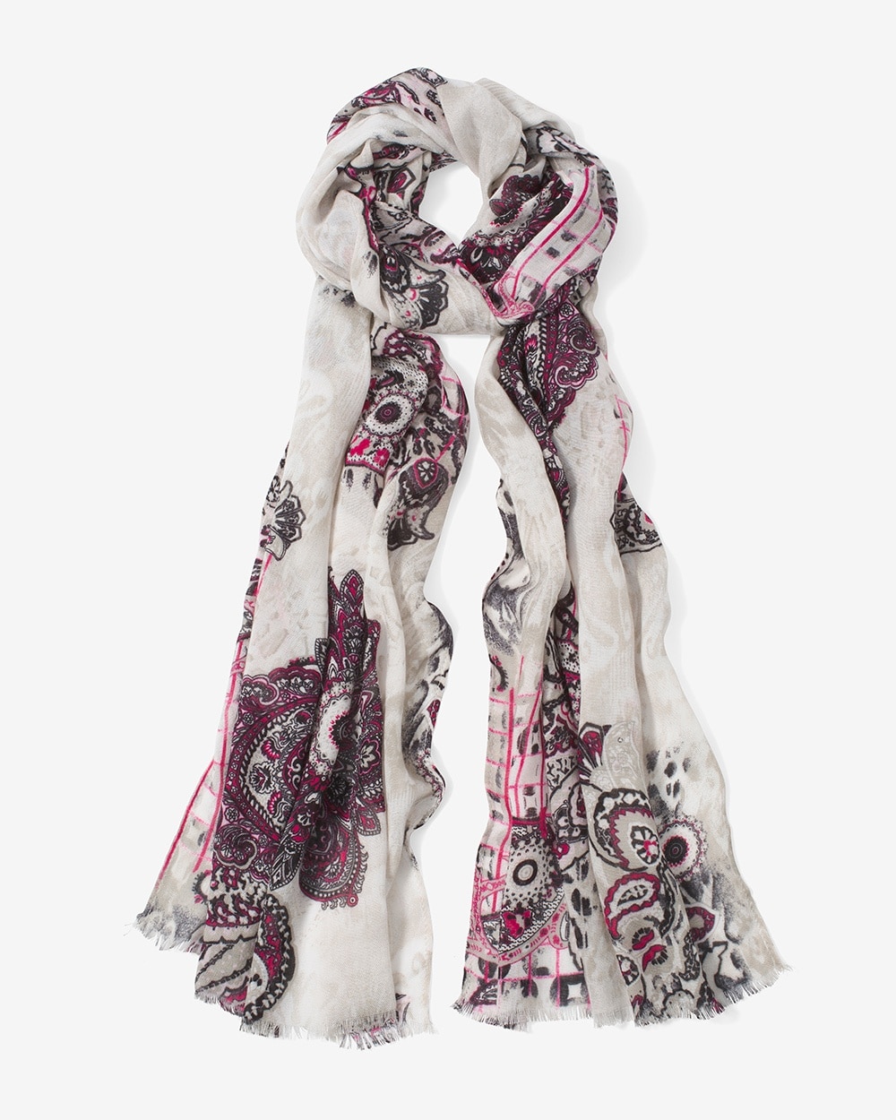 Patchwork Paisley Oblong Scarf