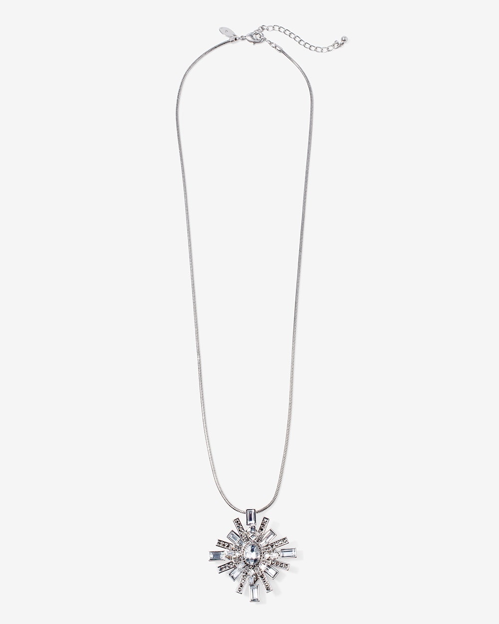 Starburst Crystal Pin Convertible Pendant Necklace