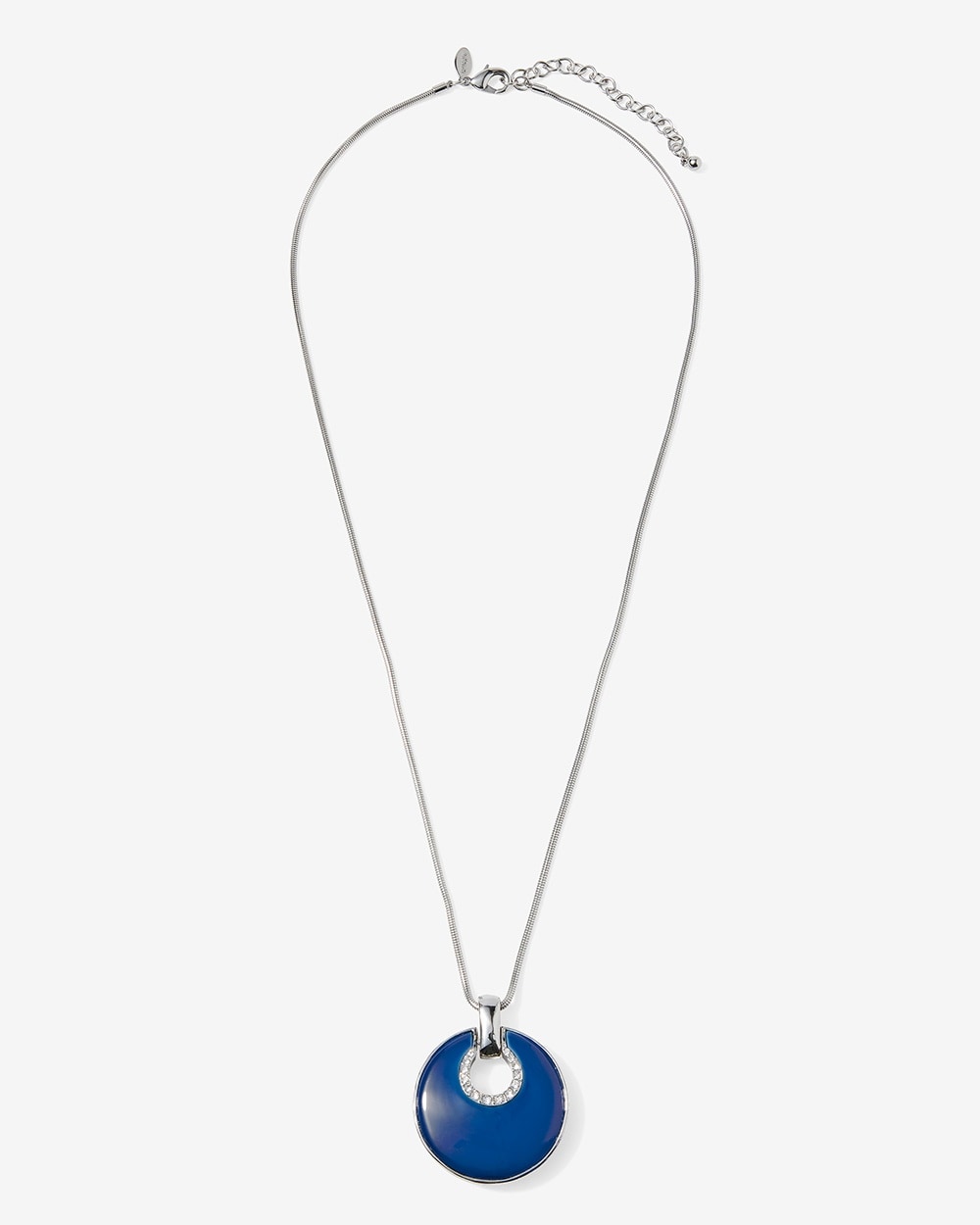 Blue Drop Reversible Pendant Necklace