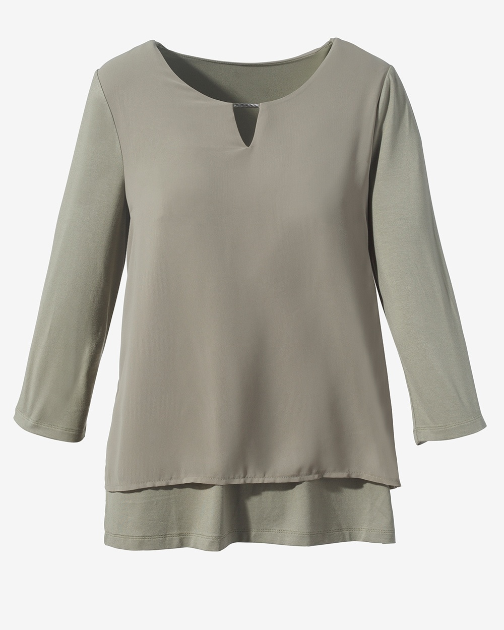 Easywear Keyhole Double-Layer Top