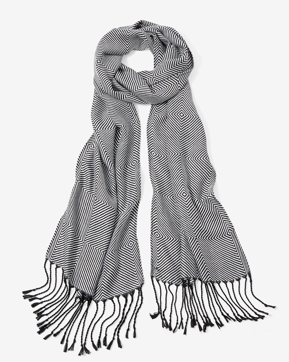 Graphic Jacquard Oblong Scarf