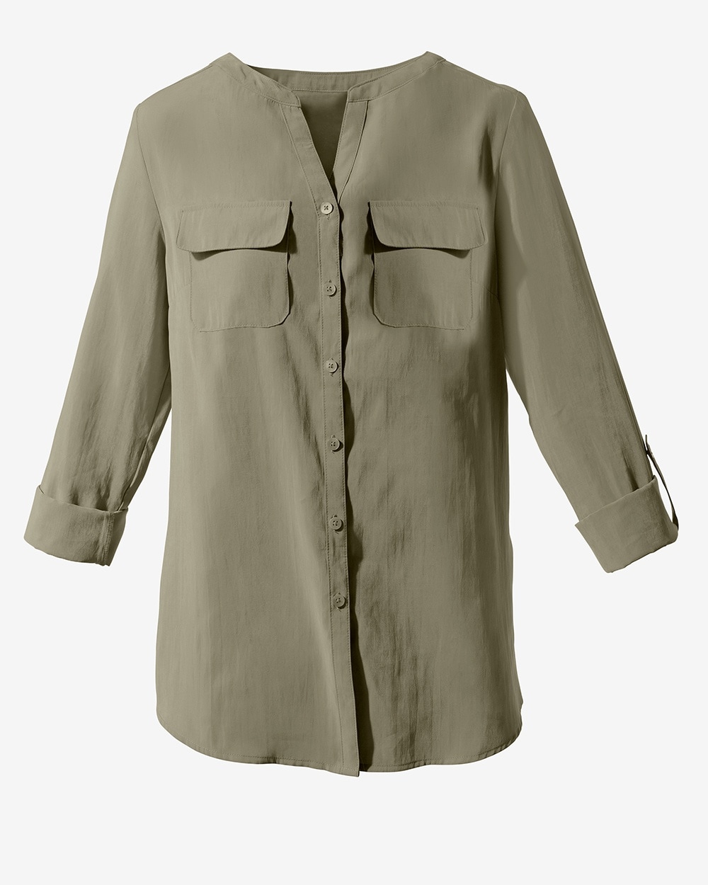 The Silky Chic Easy Utility Shirt
