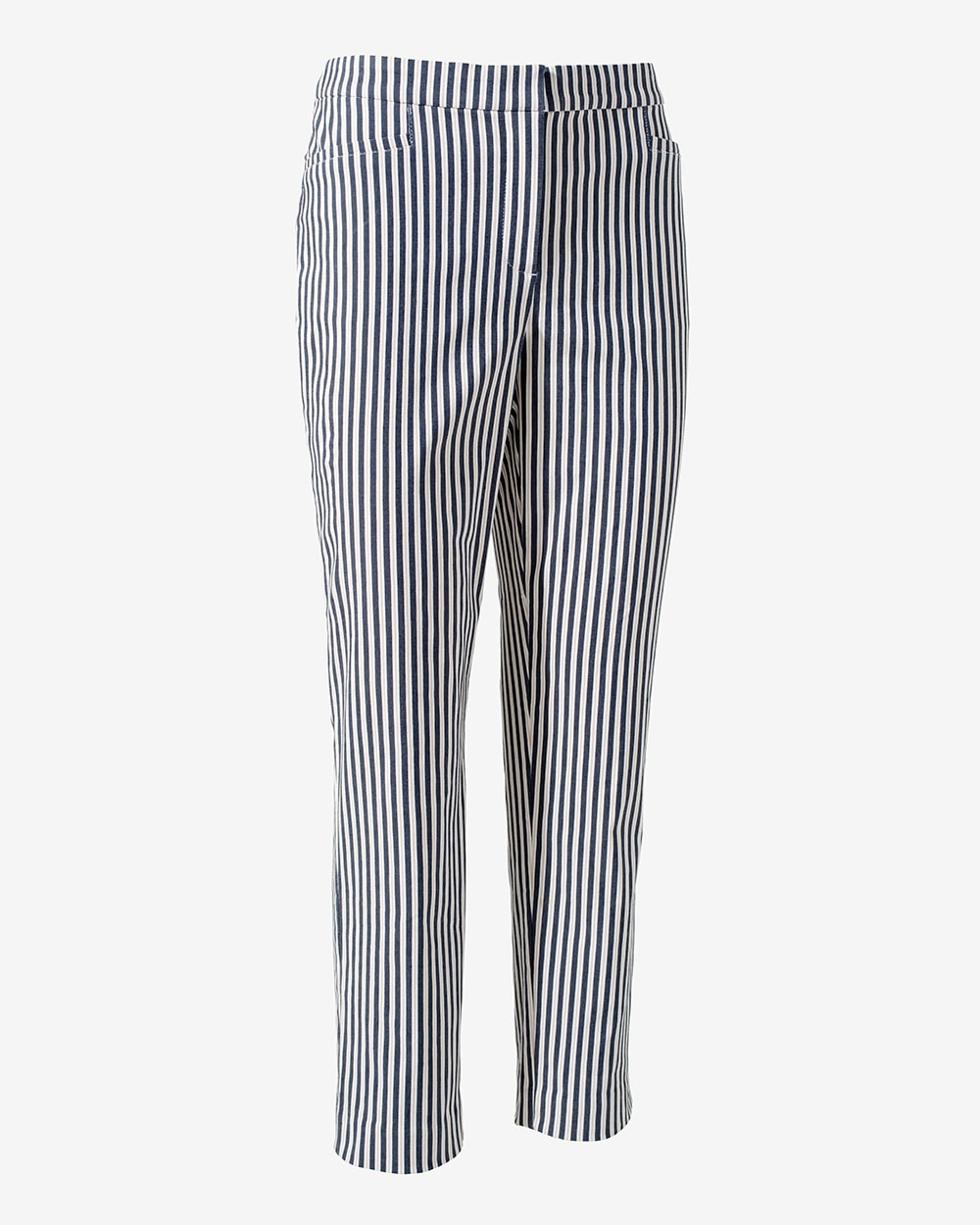 Fabulously Slimming Striped Ankle Trouser Pants