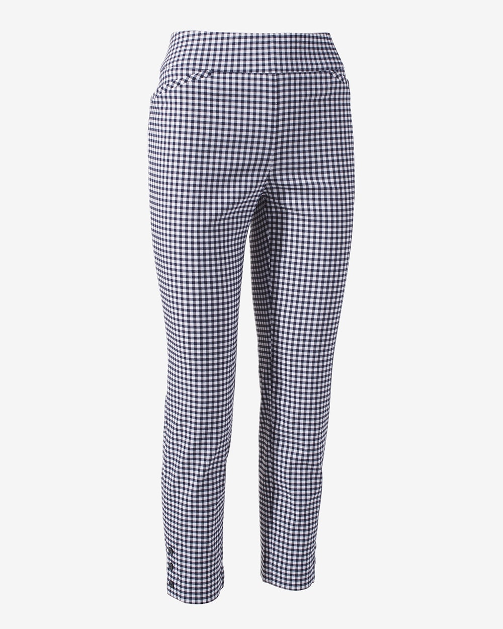 Perfect Stretch Classic Gingham Josie Slim Ankle Pants