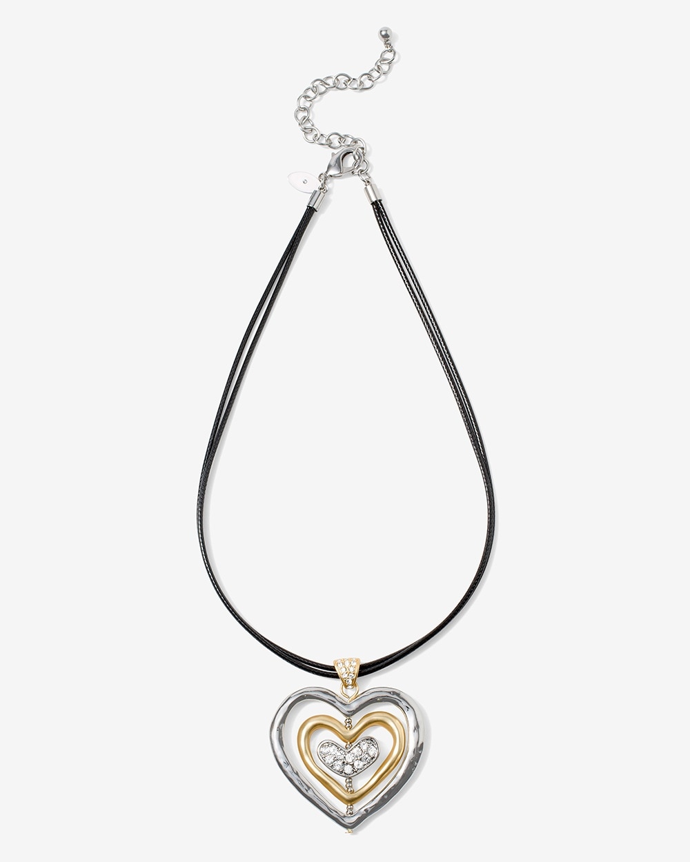 Heart Shine Spinner Pendant Necklace