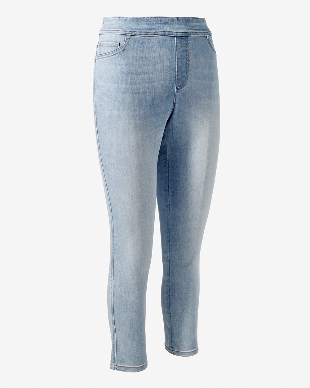 Perfect Stretch Pull-On Girlfriend Ankle Jeans