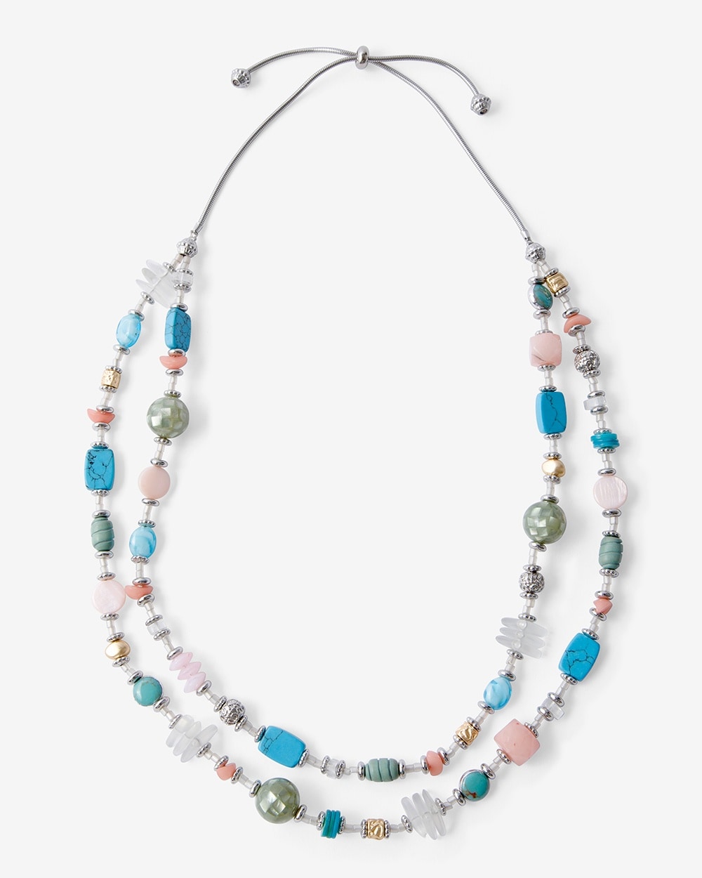 Mellow Mix Adjustable Beaded Necklace