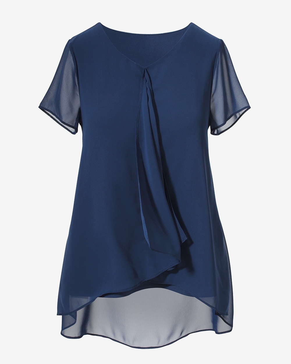 Easywear High-Low Double-Layer Tunic