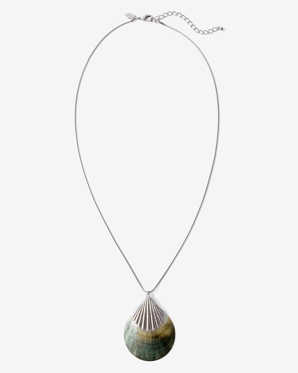 Layered Shell Pendant Necklace