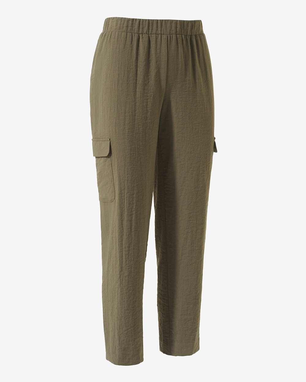 Perfect Stretch Crinkle Straight Ankle Pants