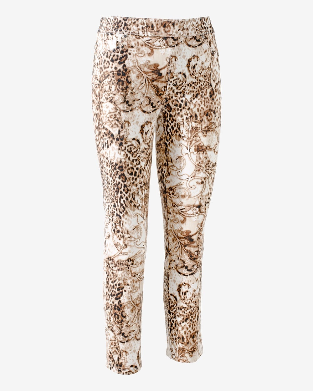Perfect Stretch Girlfriend Cheetah Ankle Jeans