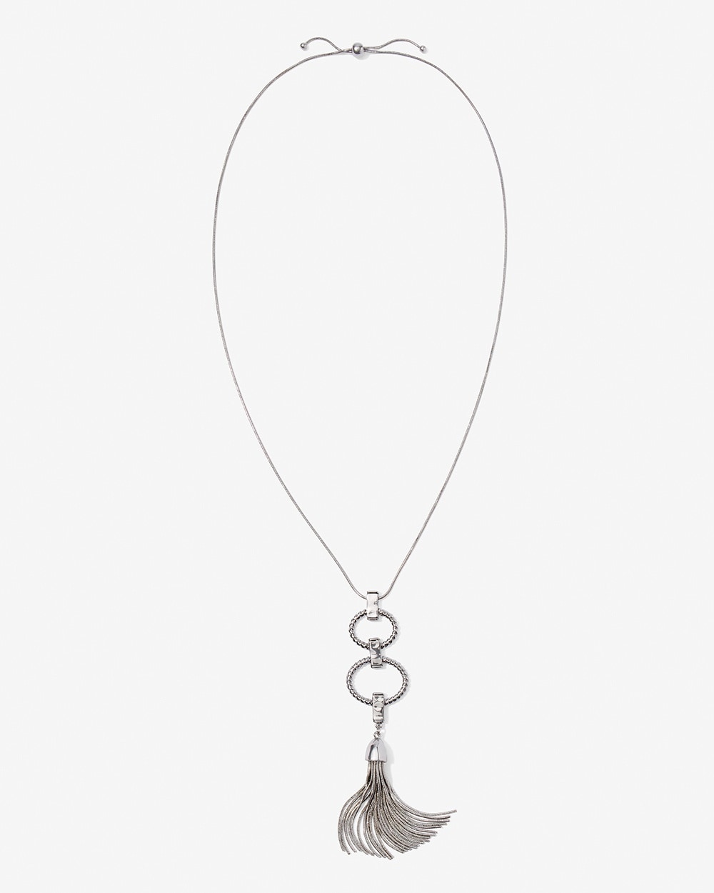 Rope Loops Tassel Adjustable Necklace