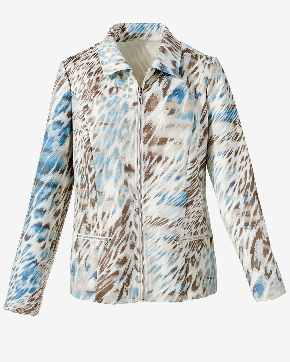 Leopard Ambiance Faux-Suede Jacket