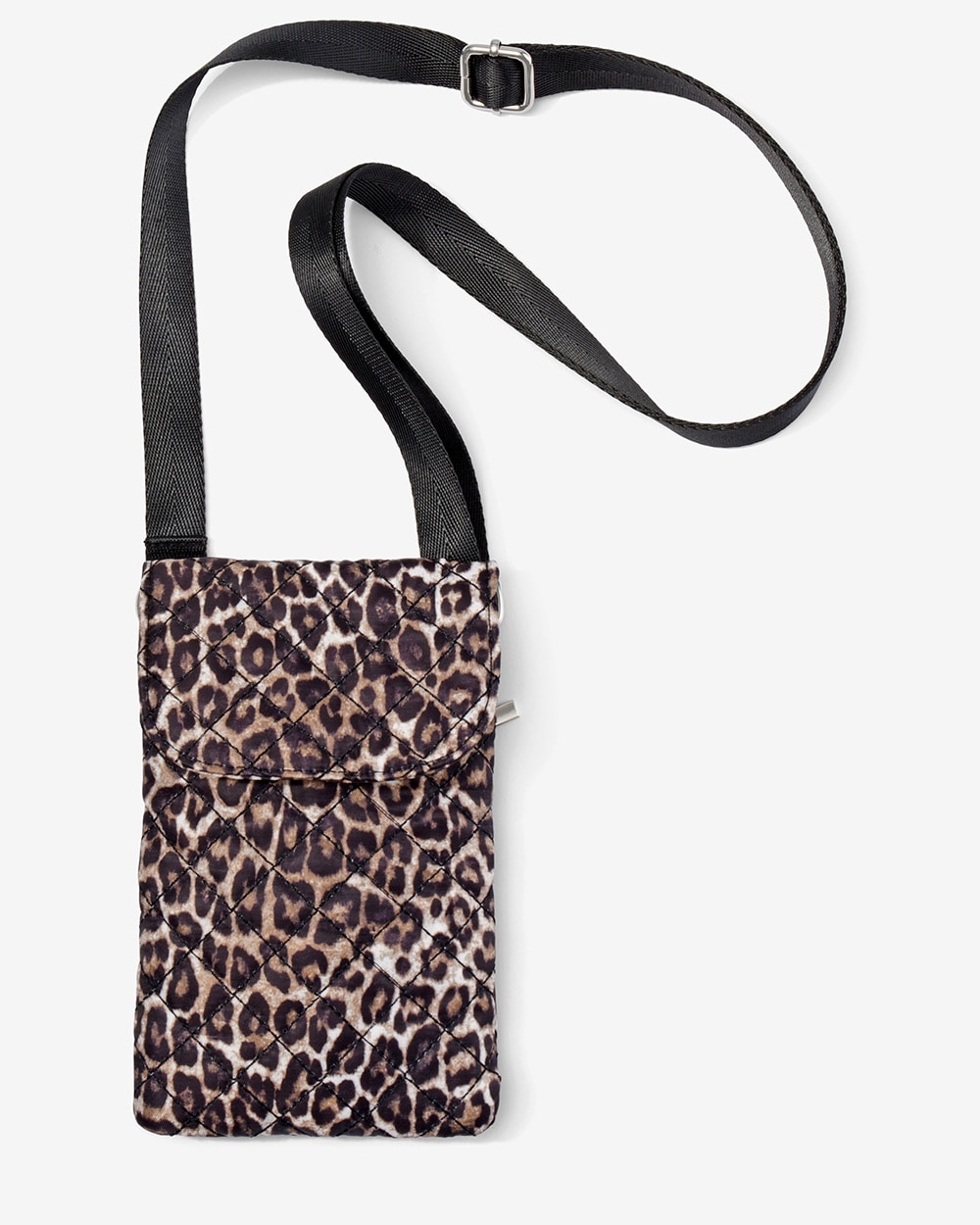Animal-Print Quilted Small Crossbody Bag