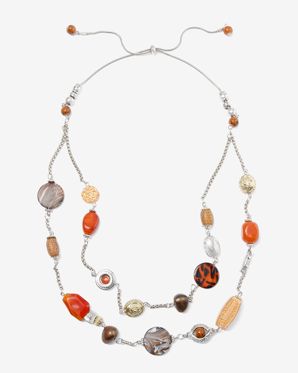 Fall Goddess Eclectic Adjustable Necklace