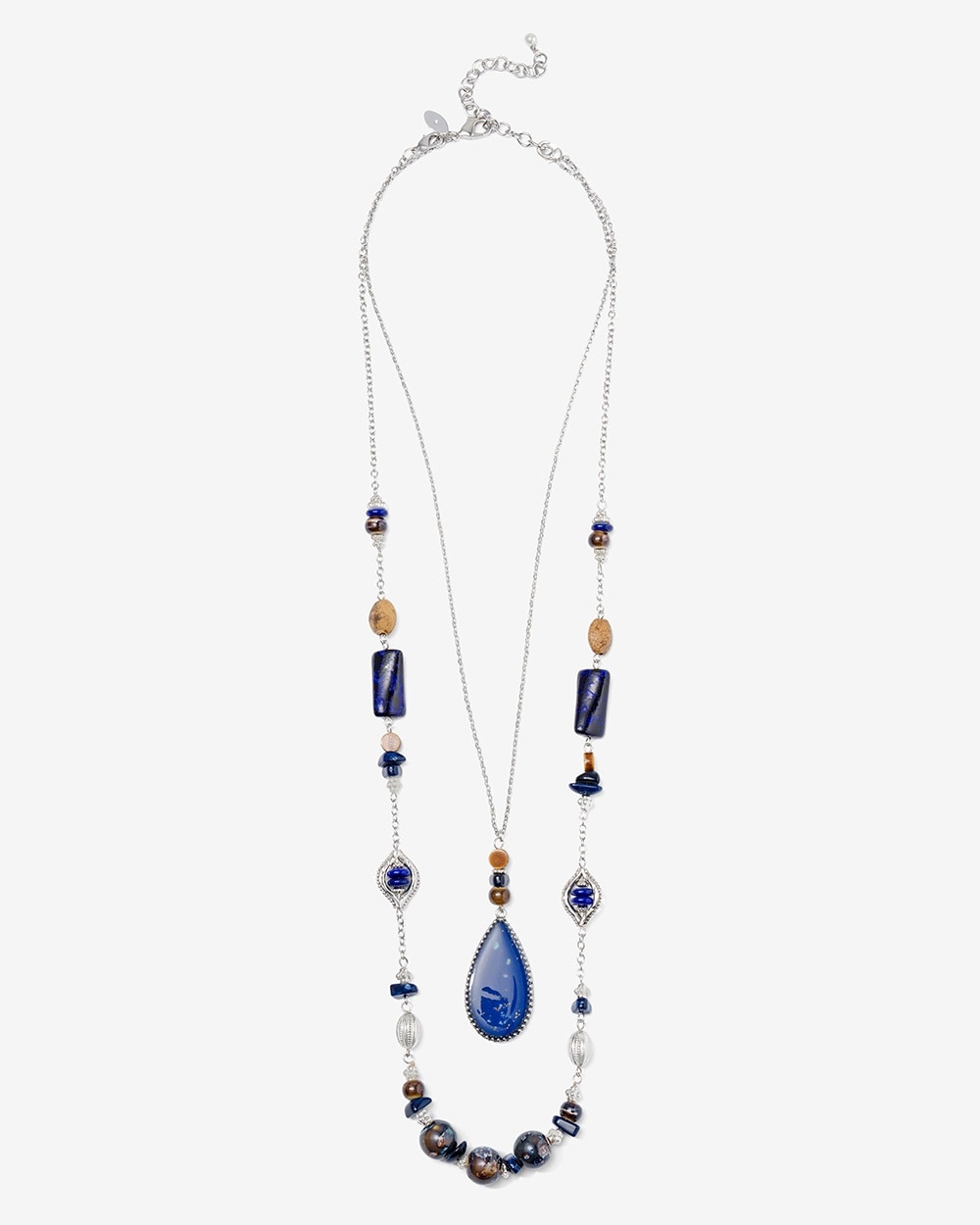 Multi-Wear Earthy Beaded Chain Necklaces