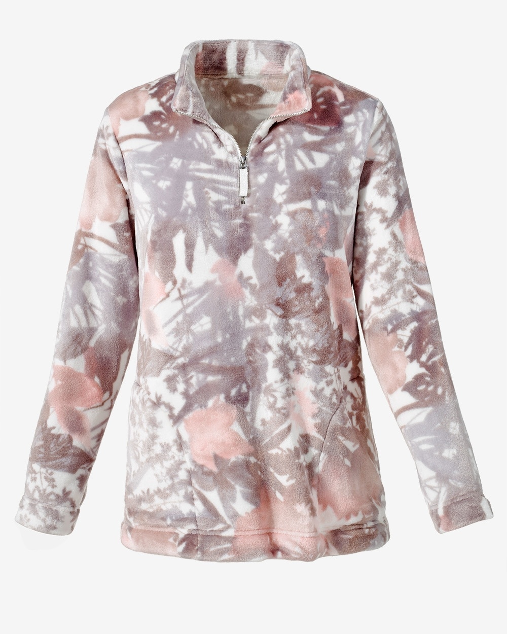 Weekends CoziSoft Floral Tropic Plush Pullover