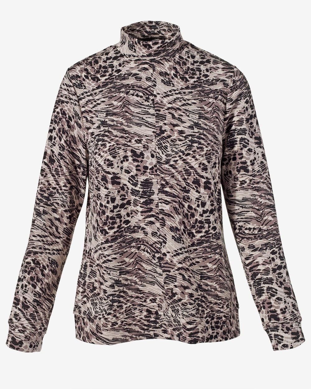 Weekends Passionate Cheetah Double-Knit Pullover